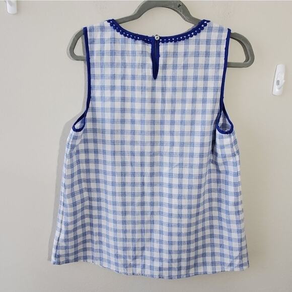 EVELYN TASSLE plaid tank top size small‎ - Picture 6 of 6